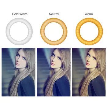 

ZOMEI 6" Photography Lighting Dimmable 64 Pcs LED Ring Light Youtube Live Video Makeup Photo Studio Light with USB Plug