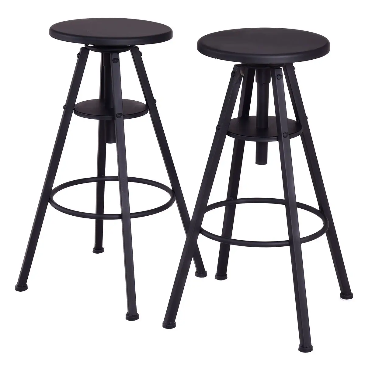 Aliexpress Giantex Set Of 2 Vintage Bar Stools Modern Aliexpress Giantex Set Of 2 Vintage Bar Stools Modern Height Adjule Metal Design Pub Chairs Simple Furniture Hw55117 From Reliable