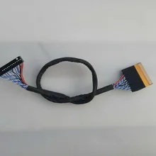P-TWO FFC поворот Dupont LVDS кабель двойной 8 30Pin 2ch 8-бит 30 контактов 1 мм контактный шаг 250 мм для LTM190BT07 LTM220MT09 LTM270HT03