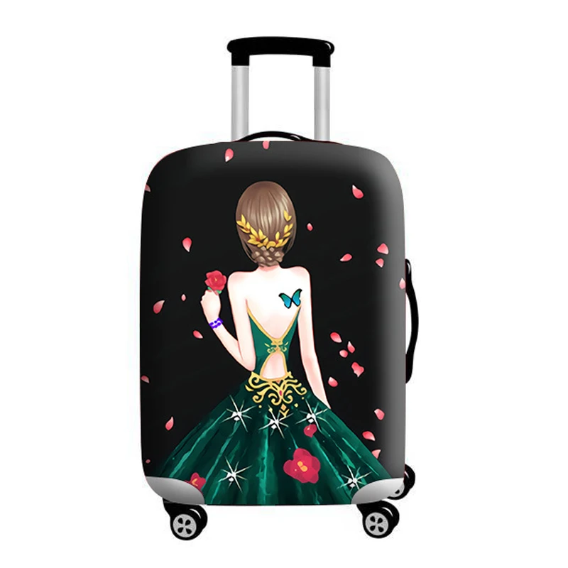 OKOKC, защитный чехол для багажа для девочек, эластичный чехол для костюма, чехол для путешествий на колесиках, пылезащитный дождевик, аксессуары, товары - Цвет: T0204