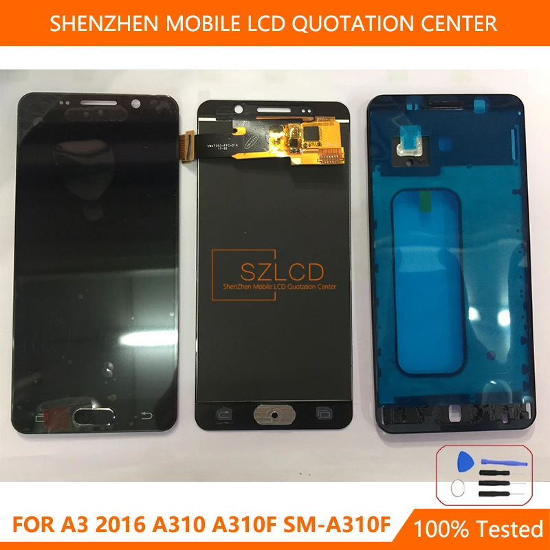 4 7 ''для SAMSUNG Galaxy A3 2016 A310 A310F SM-A310F ЖК-дисплей Дисплей Сенсорный экран планшета