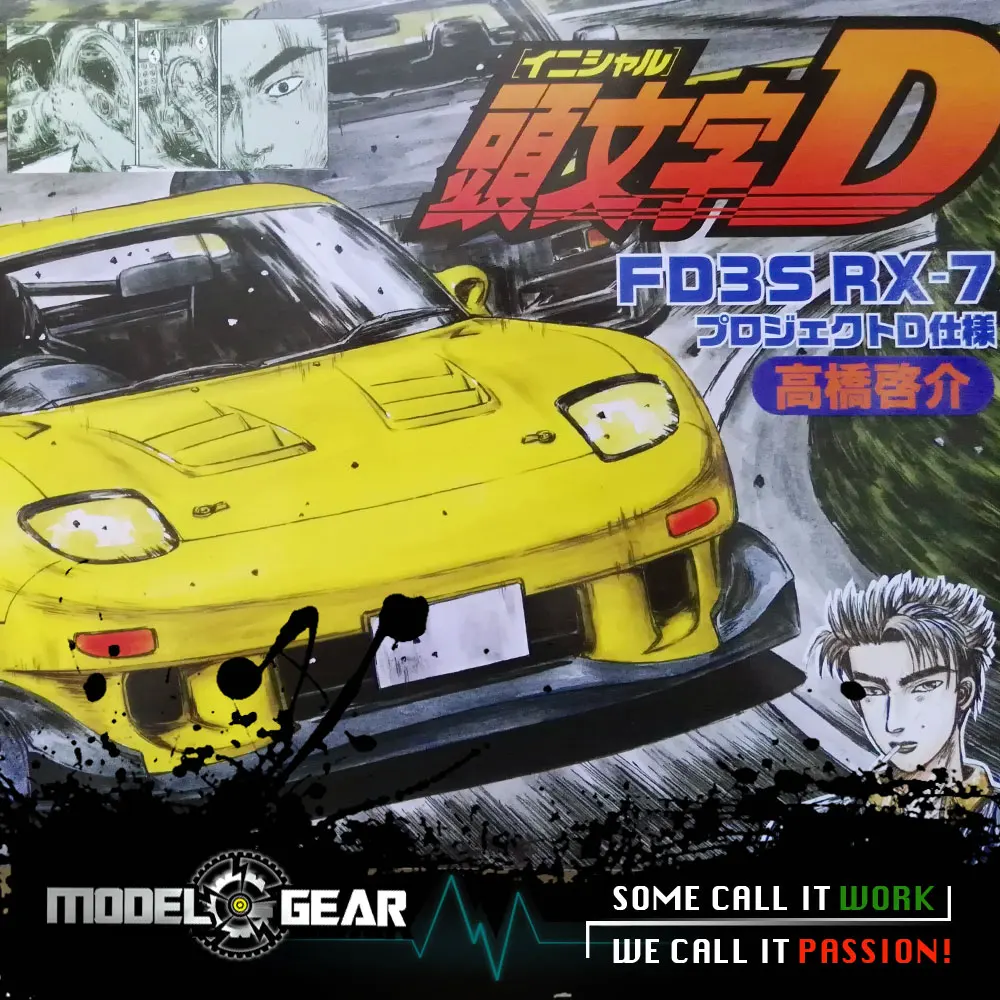 =NEW ARRIVAL= FUJIMI Model 1/24 Scale Initial D Takahashi Keisuke FD3S RX-7 Comics Ver. Assembly Kit Toy Car FU18359 | Игрушки и хобби