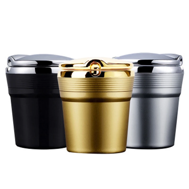 Biety Automotive Supplies Car Ashtray With LED Lights Flip Luminous