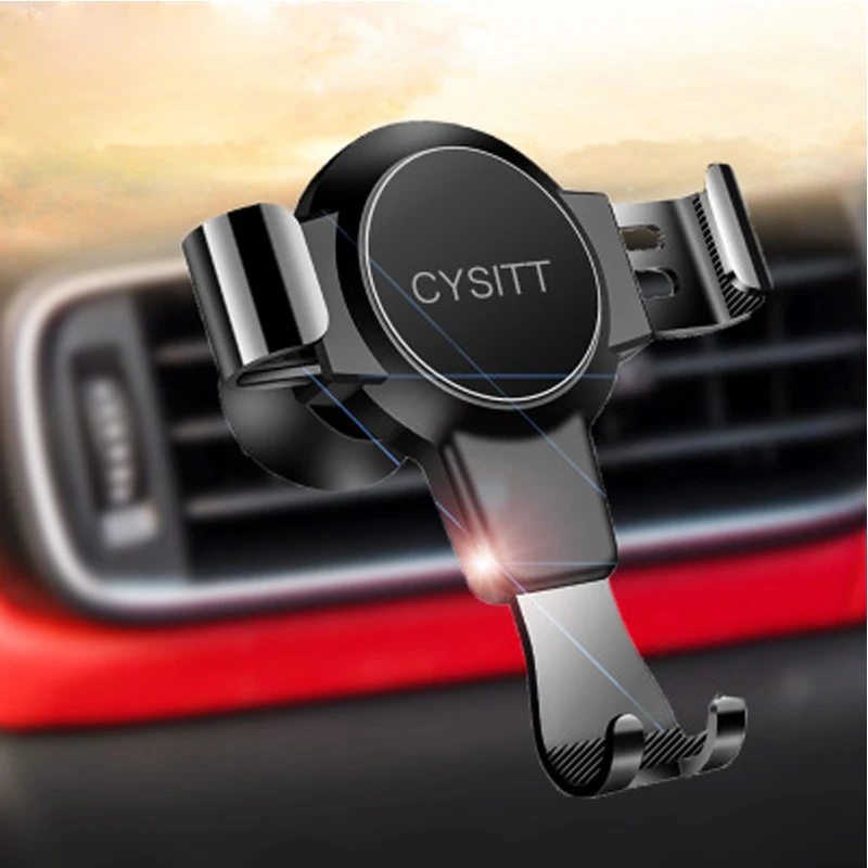 

Universal Car Phone Holder For Phone In Car Air Vent Mount Stand No Magnetic Mobile Holder For Mobile Phone Gravity Bracket