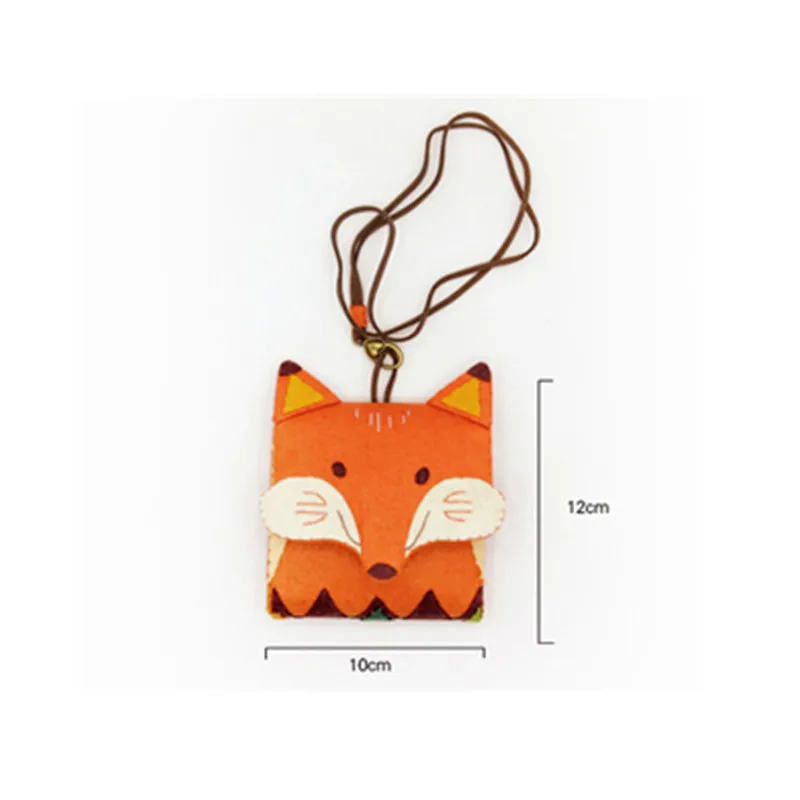 Сделай Сам Набор для рукоделия кошелек с лисой мультяшная Сумочка милый