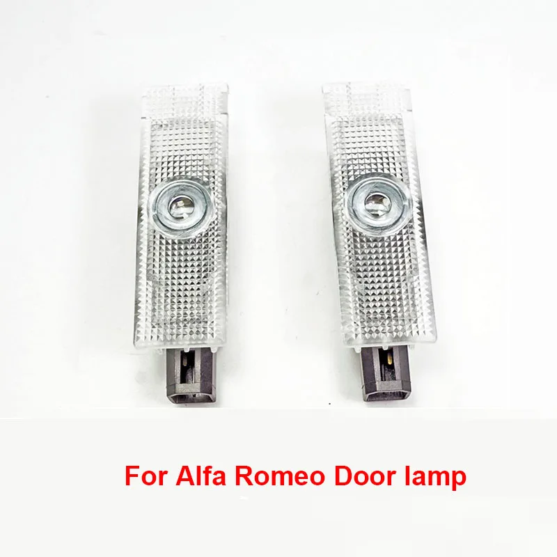 2Pcs Ghost Shadow Light Welcome Lamp Logo Laser Projector Door Warning Light For Alfa Romeo Giulia
