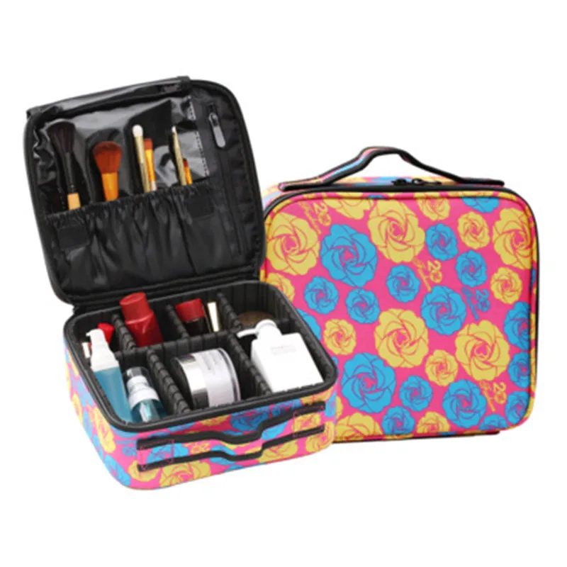 

Double Layer Cosmetic Bag Women Functional Travel Big Capacity Makeup Case Make Up Bags Organizer Storage Pouch Toiletry