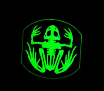 

5pcs Toxicroak Fluorescent Patch 3D PVC Frog Hook Tactical Patch Military Luminescent Morale Armband Combat Army Badge