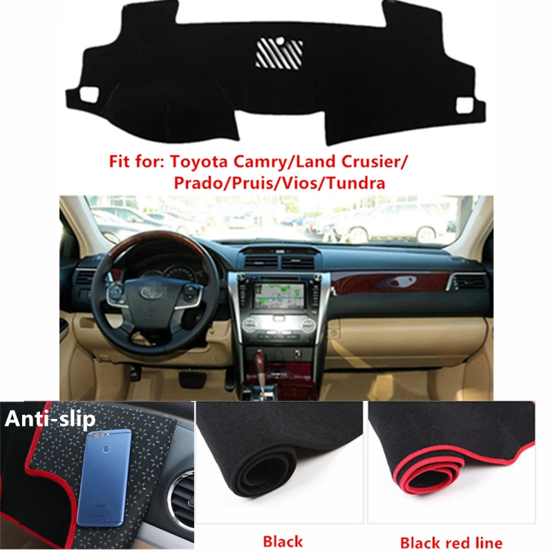 

Anti-slip Dashboard Cover Dashmat Pad For Toyota Camry Land Crusier Prado Prius Vios Tundra Sun Shade Dash Board Cover