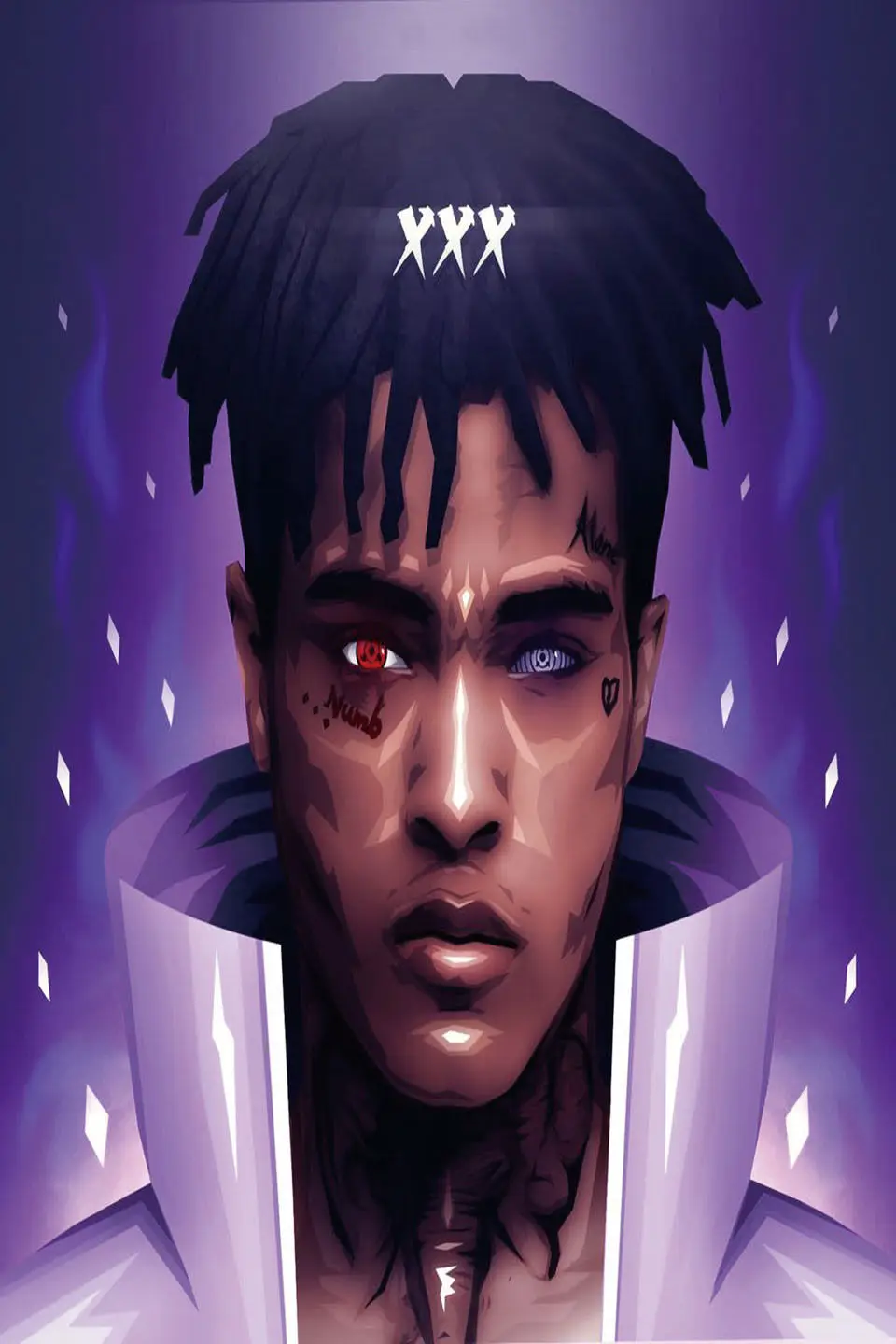 XXXTentacion реперская музыка ПЕВЕЦ звезда искусство настенный Декор Шелковый
