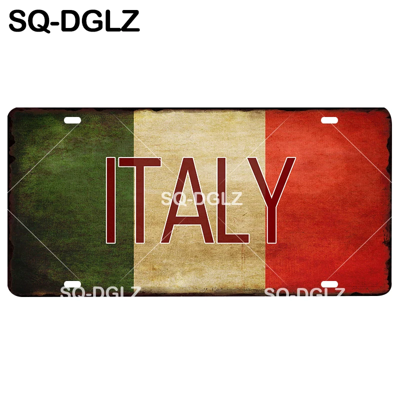 [SQ-DGLZ] Турция/Венгрия/Южная Африка/Ирландия/Чили/пуерто-Рико/Индия/Ямайка Национальный флаг металлический знак металлические поделки таблички - Цвет: 0535