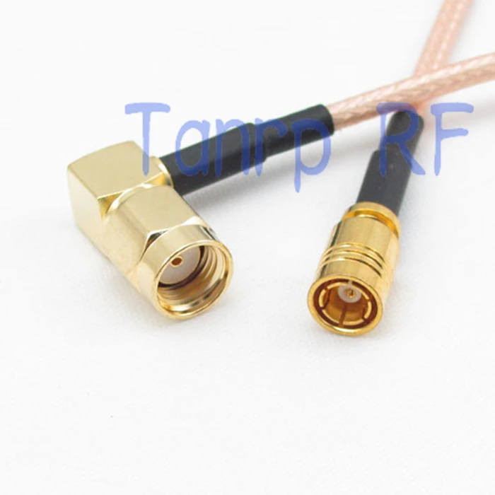 

6in RP SMA male plug right angle to SMB female jack RF adapter connector 15CM Pigtail coaxial jumper cable RG316 extension cord