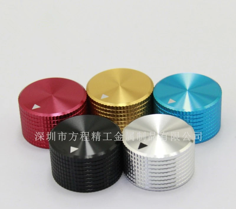2PCS AMPLIFIER KNOB 25x15.5mm Aluminum CD Player Guitar AMP Radio CD Knob VOLUME