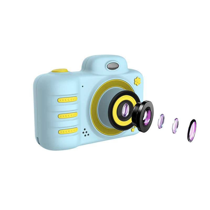 Kids Camera Mini Children Slr Camera 2.4 inch Screen 8Mp With 16G It Card Dual Lens