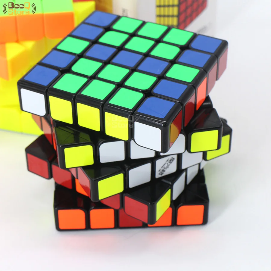 Qiyi mofangge 5x5 wushuang Magic Cube Скорость куб головоломка Мэджико Cubo черный Stickerless Развивающие игрушки 5 слоев 5x5x5 wca