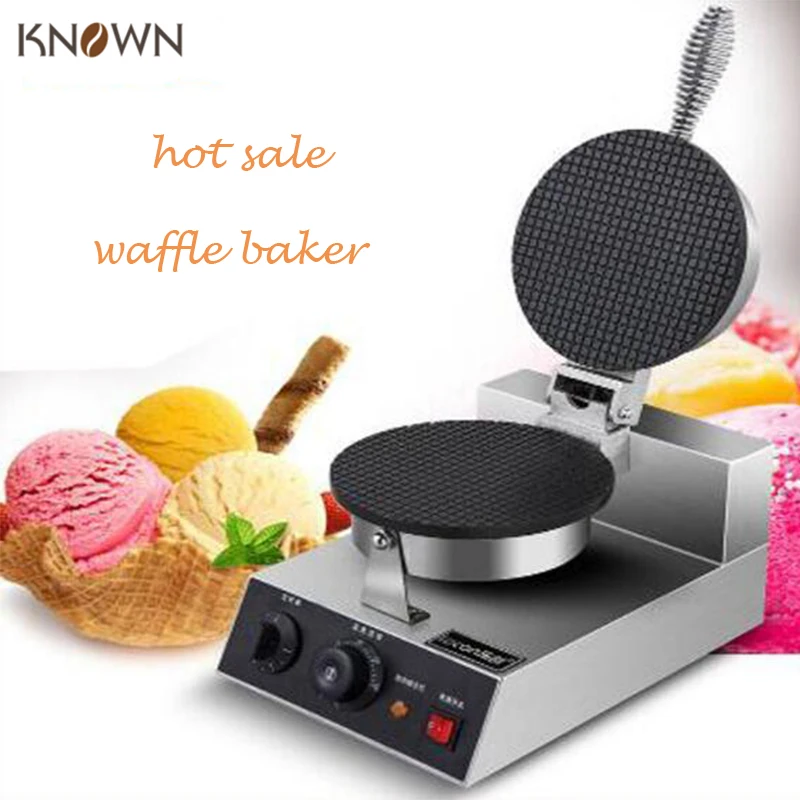 Electric Commercial Pancake making machine Ice Cream cone maker waffle