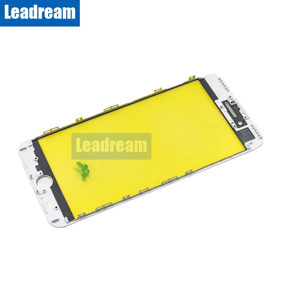 Leadream 10 шт. 3 в 1 переднее внешнее стекло для iPhone 7 8 Plus Переднее сменная крышка с