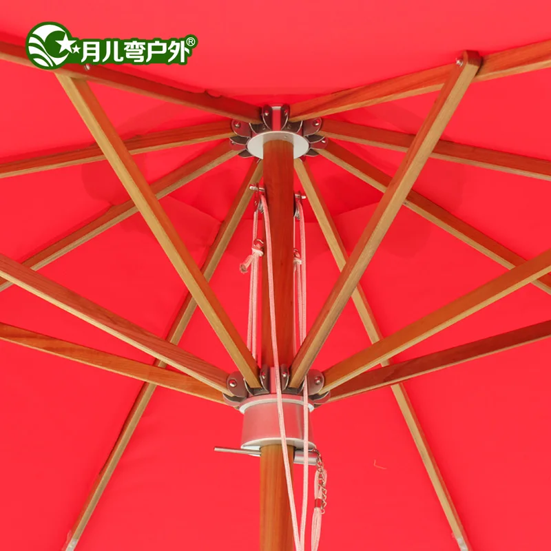 Golden teak outdoor umbrella patio garden leisure furniture supporting