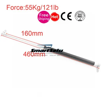 

Free shipping Selling 2pcs/lot 55KG/121lb Force Gas Spring 460mm Central Distance,160mm Stroke
