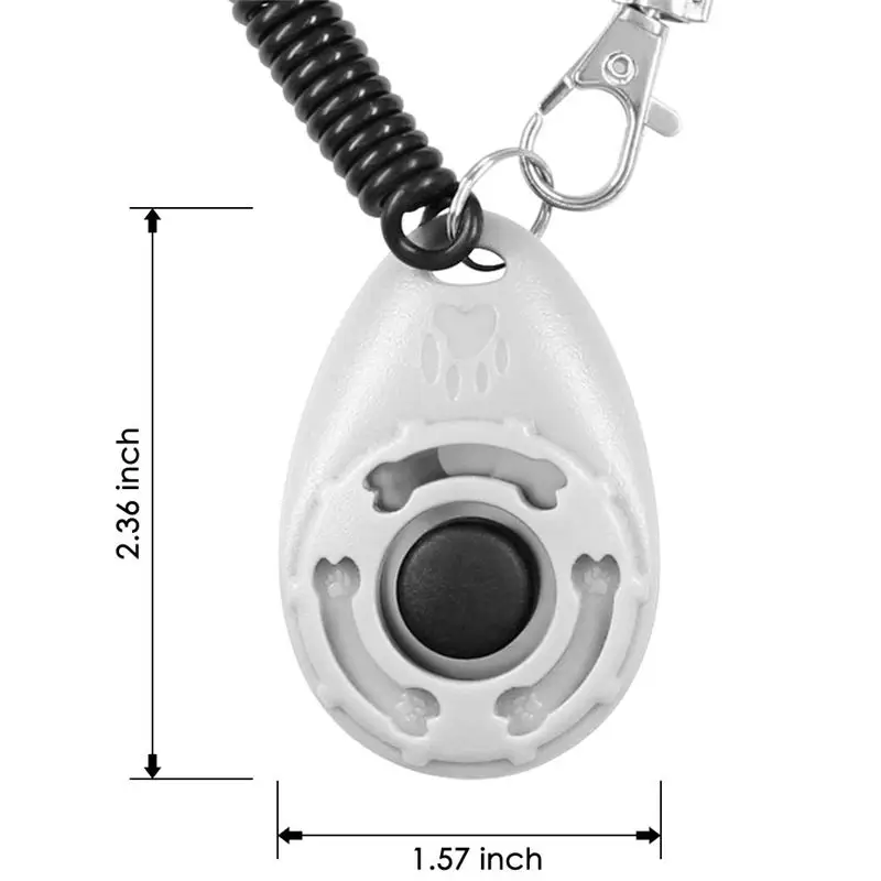 Кликер для собак, 1 шт., тренировочный кликер для питомцев, собак, кошек, тренировочные свистки, брелок для ключей и ремешок на запястье, товары для обучения домашних животных