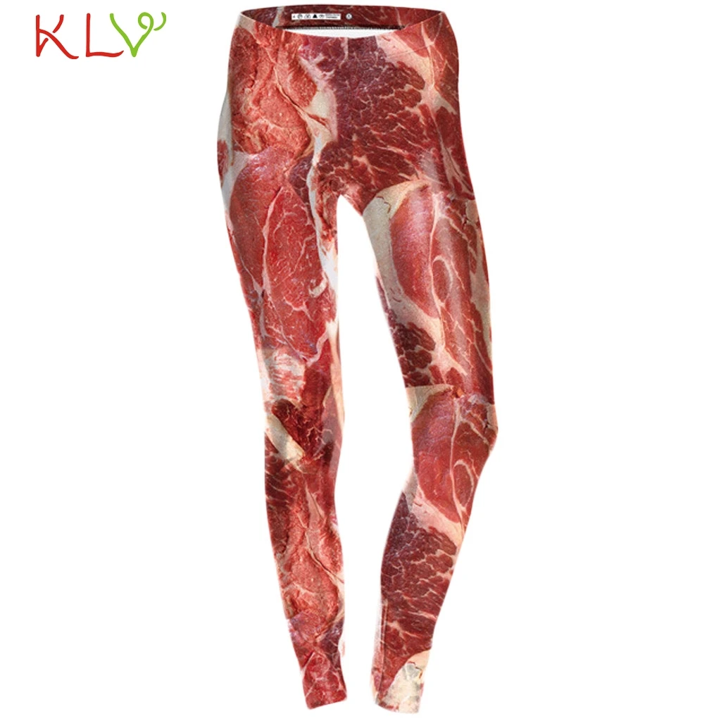 

Fitness Legging Women Push Up 3D Meat Print Workout Lift High Waist Sports Leggings Leggins Mujer Pantalon Pants Plus Size 19M11