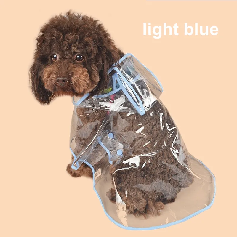 

High quality transparent PVC pet coat dress dog rain coat raincoat summer style pets products roupa para cachorro pets