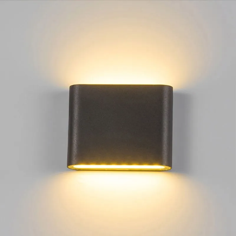 Outdoor Waterproof IP65 6W 12W LED Porch Lights Modern Indoor Decor Up Down Dual-Head Corridor Wall Lamp AC85-265V