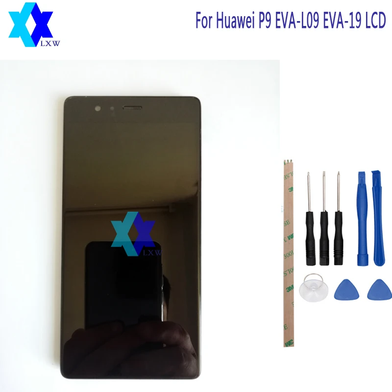 Новый 5 2 &quothuawei P9 ЖК-дисплей Дисплей + Сенсорный экран планшета в сборе с рамкой