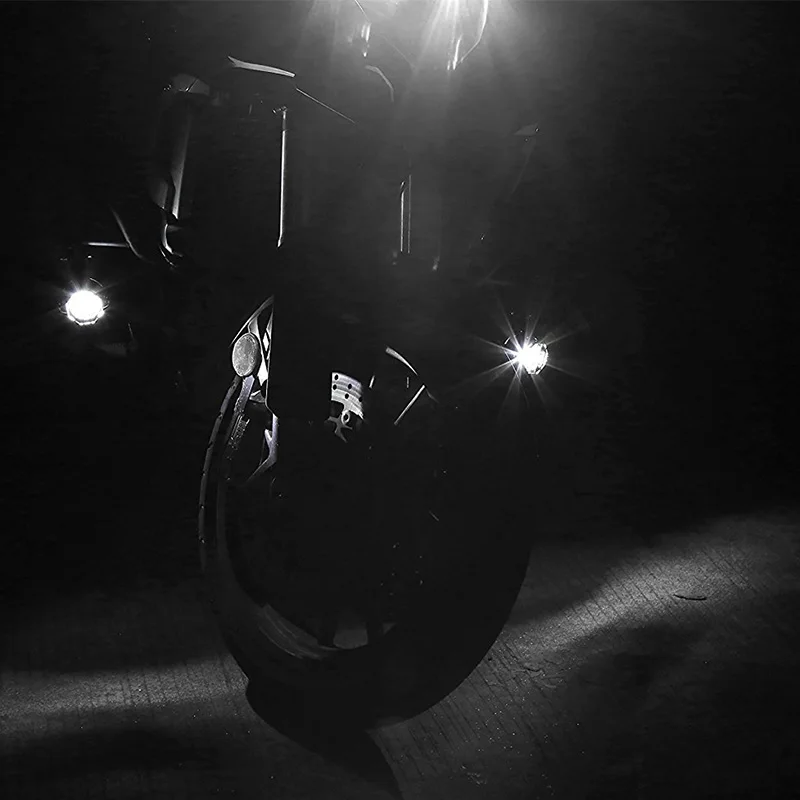  FADUIES 40W Auxiliary Light Kits LED Motorcycle Headlight with Protect Guards Wiring Harness For BM - 32852551955