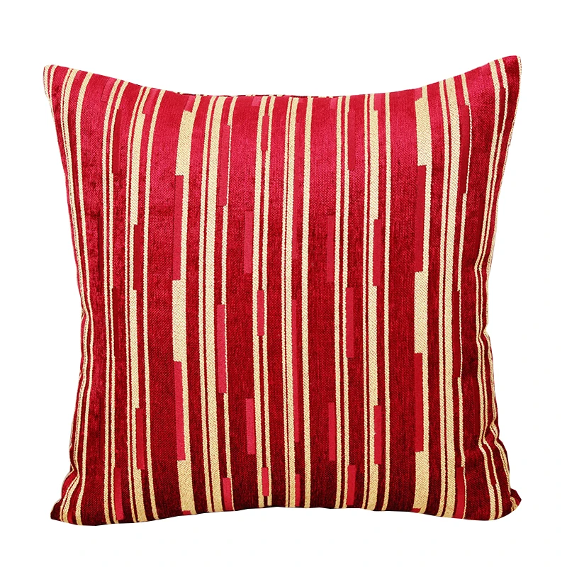 High End Latest Striped Cushion Cover for Sofa Seat Chair Chenille