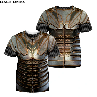 PLstar Cosmos, модная мужская футболка, Игра престолов, персонаж, броня, 3D принт, унисекс, футболка, летняя уличная одежда, косплей, футболки - Цвет: color as the picture