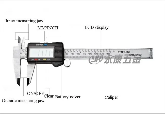 Дешевле 150 мм 6 дюймов ЖК-дисплей углепластика цифровой штангенциркуль, 2 предмета