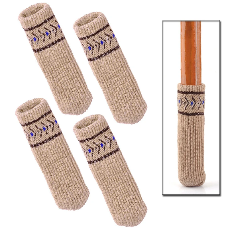 4 pcs New High Quality Knitting Wool Furniture Socks Chair Table Leg