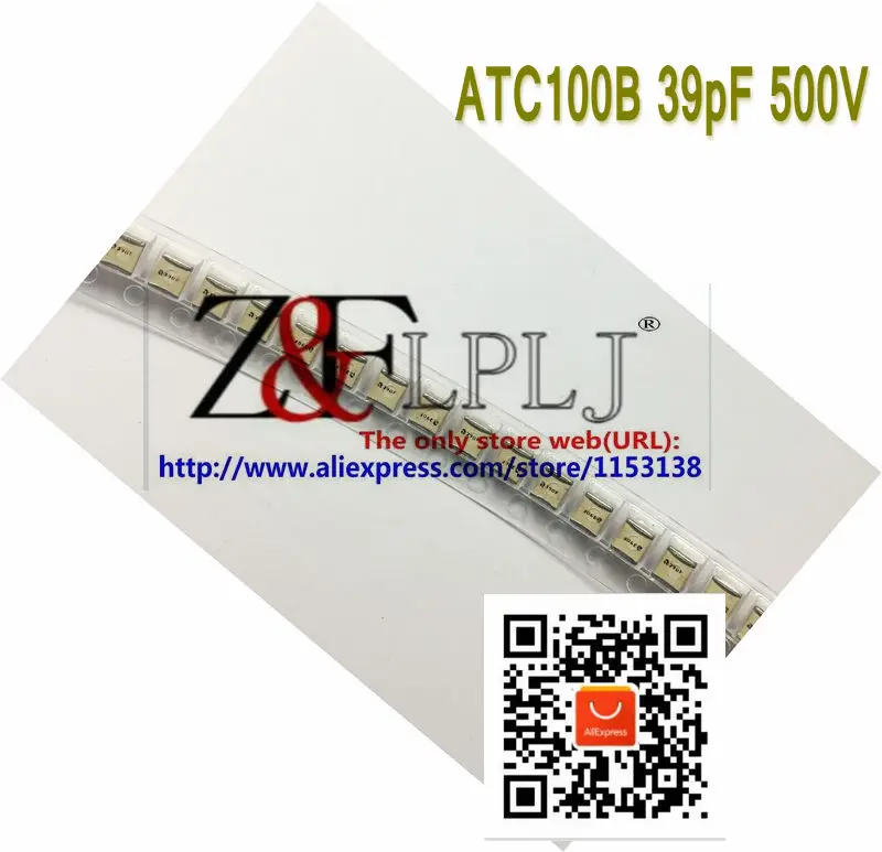 Керамика многослойный конденсатор ATC100B390JW500XT ATC100B390FT500XT 100B390FW500XT 39pF 500V a390F 20 шт./лот