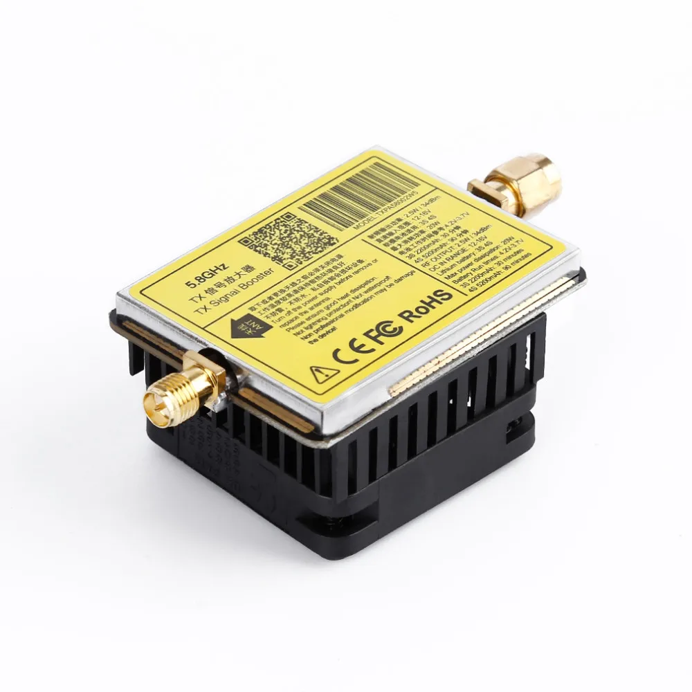Amplificador para Fpv w sem Fio av Transmissor Sinal Impulsionador Estender Gama rc Helicóptero 5.8g 3 w - 4.5 10 Cheap Peças e Acessórios
