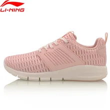 Распродажа) Li-Ning/прогулочная обувь с пулями; Женская Удобная классическая спортивная обувь с подкладкой; однотонные Тканные дышащие кроссовки; AGCM126 YXB075