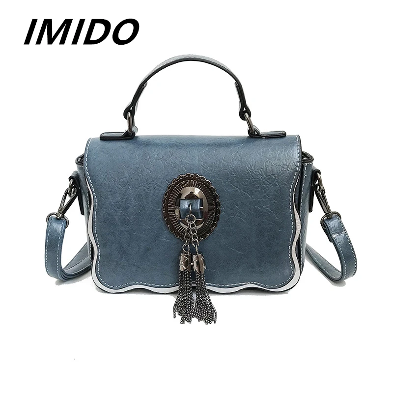 

IMIDO 2019 Summer New Style Retro Women's Crossbody Shoulder Tote Fringe Fashion Shopping Appointment Luxury Design Personality