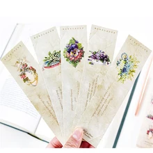 30 шт./упак. мягкие чехлы с изображением цветов бумажная Закладка блокнот держания карточки для записок для школы и офиса канцелярские