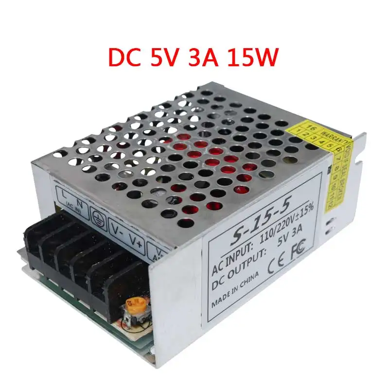 Источник питания AC 110 V-220 V к DC 5V 12V 24V 1A 2A 3A 5A 10A 15A 20A 30A 50A светильник трансформатор для светодиодных лент светильник