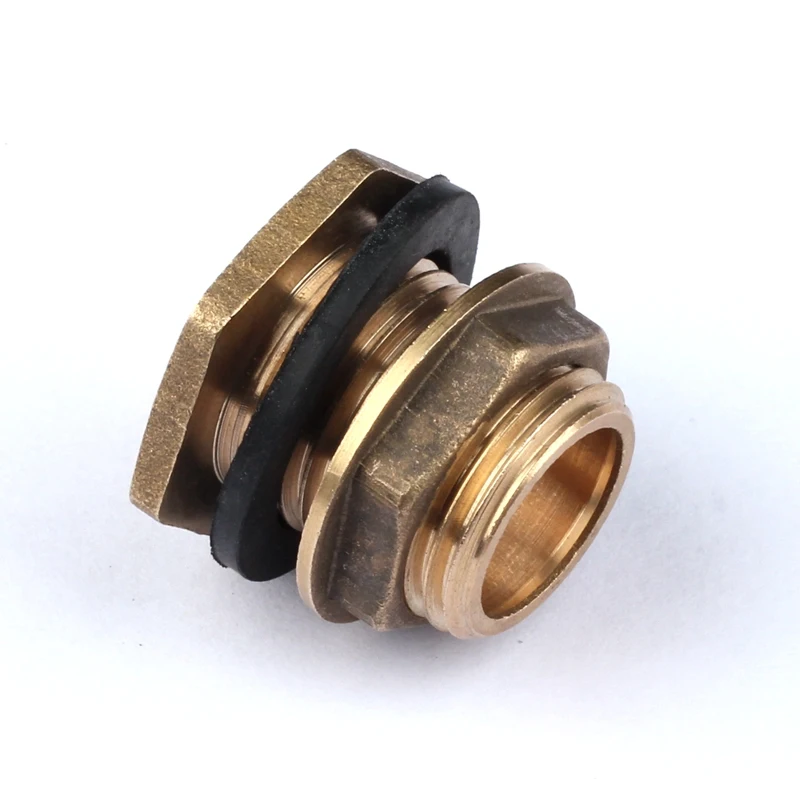 

1/2'' Male Thread Brass Connector With Gasket Water Tank Drain Adapter Garden Irrigation Car Washing Gun Accessories