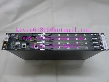 

Original ZTE ZXDSL 9806H chassis with 4 cards, AC+DC dual power module. FiberCore