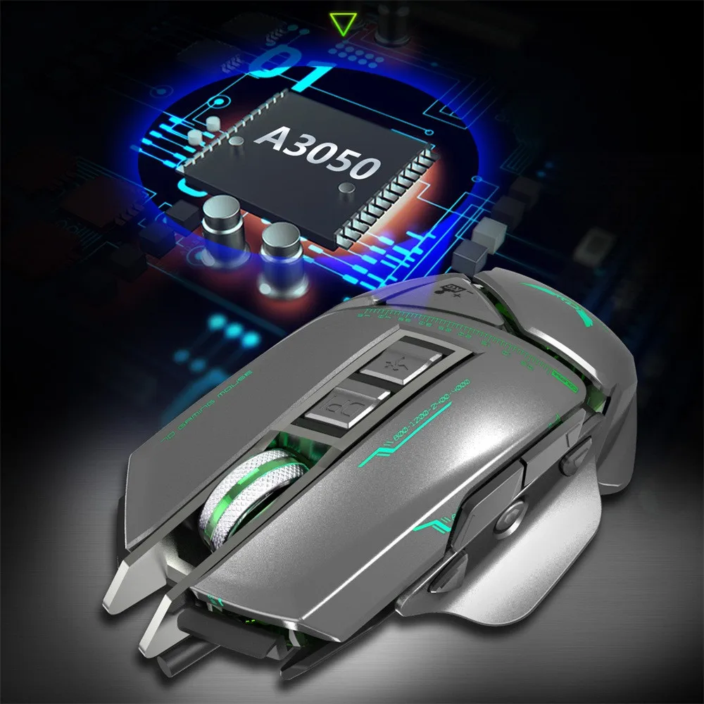 Профессиональная Механическая Проводная игровая мышь USB 3200 dpi 11 кнопок Макросъемка компьютерные мыши для PUBG 0A Прямая поставка