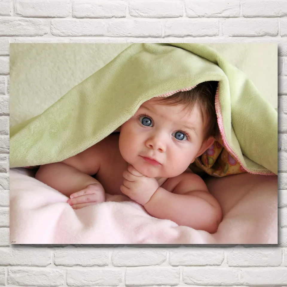 Cute Babyhood Baby Poster Bedroom Living Room Wall Home Decor Pictures