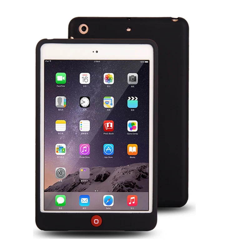 Однотонный мягкий резиновый защитный чехол 7 9 дюйма для iPad mini силиконовый