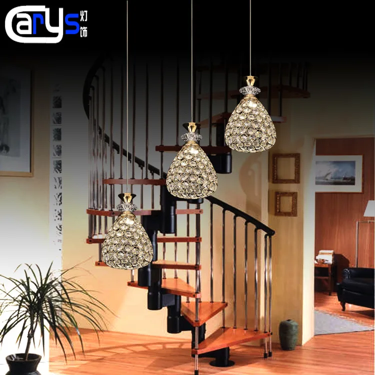 

in the first three golden head droplight of contemporary and contracted the bar LED crystal droplight guzhen lighting