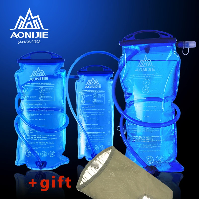 AONIJIE 1L/1.5L/2L/3L Открытый Велоспорт Бег Складная ТПУ сумка для воды Спорт Гидратация мочевого пузыря для кемпинга Пешие прогулки альпинизм