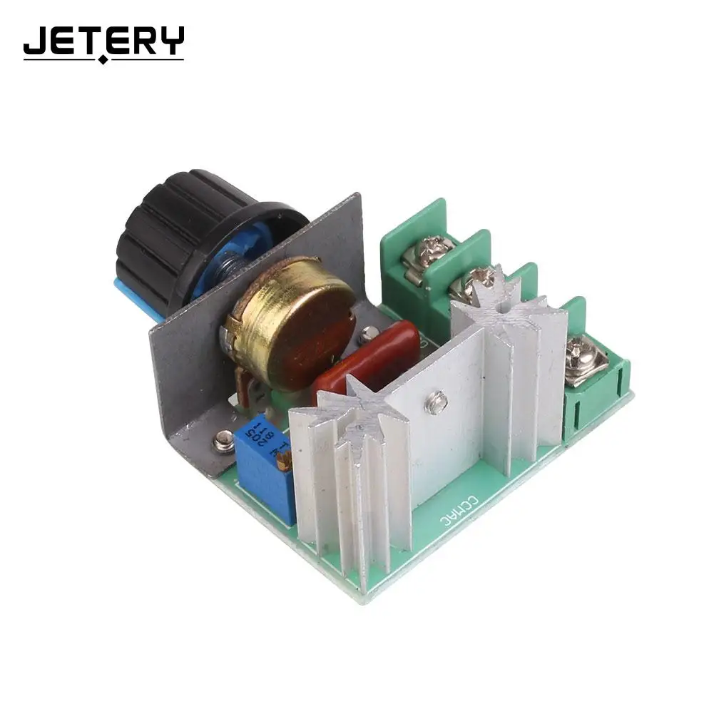 

Adjustable 2kW AC Motor Speed Control Controller Voltage Regulator 50-220V