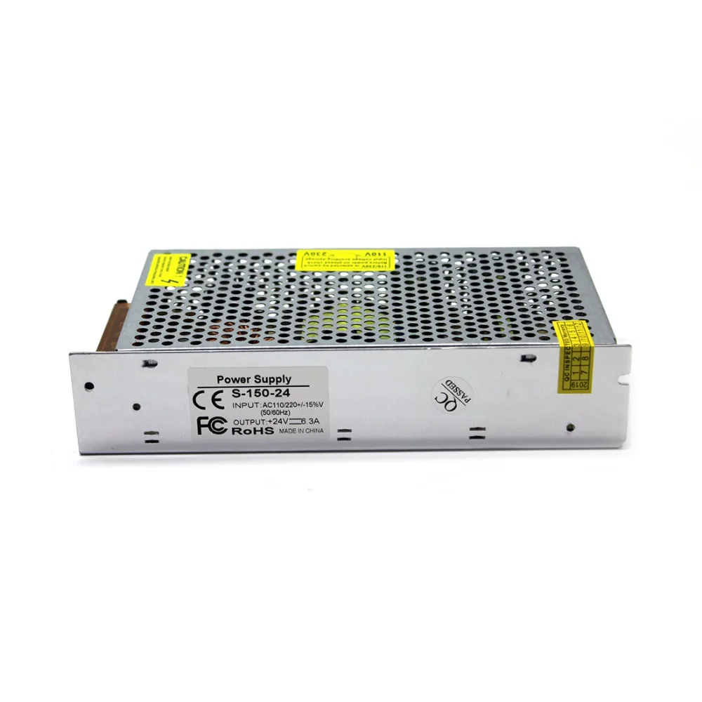 Питание переключение DC24V 6.3A 150 Вт светодиодный трансформатор 110 V 220 V AC к DC импульсный источник питания для шагового двигателя 3D-принтеры ЧПУ промышленный