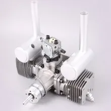 MLD 70CC двухцилиндровый газовый двигатель обновленная версия с новым CDI и новым металлическим тростником MLD70 для RC Самолет с бензиновым двигателем