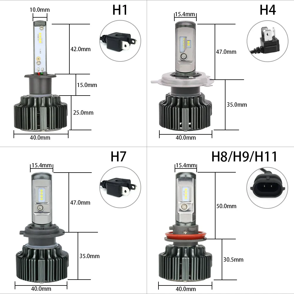 A3 H1 H4 H7 H8 H9 H11 Car Headlight Bulb